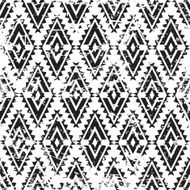 Vector grunge seamless pattern Abstract aztec geometric texture background