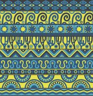 Vector seamless pattern with ethnic elements N17
