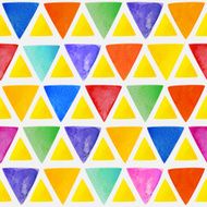 Seamless watercolor geometric pattern N2