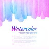 Watercolor Vector Colorful Background