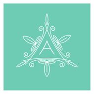 symmetric monogram A