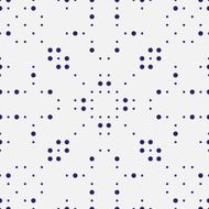 Vector seamless pattern Abstract geometric tile background made with dots N5