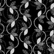 Monochrome floral pattern Abstract seamless background N2