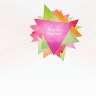 Abstract Background with Triangles and Lines Annual Report Conc N5