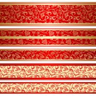 Vector set of decorative ribbon N2