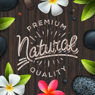 Natural premium quality label spa concept