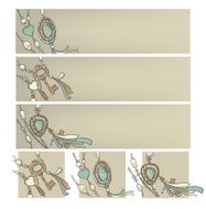 boho banners vector collection N2
