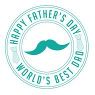 Father&#039;s Day insignia or stamp