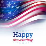 American flag in blur style faded white N2