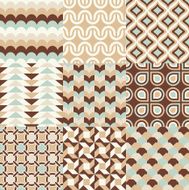 seamless geometric pattern set N10