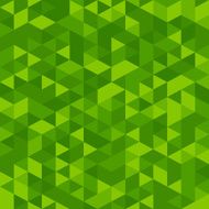Abstract Green Triangles Background