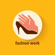female shoes web icon vector design N2
