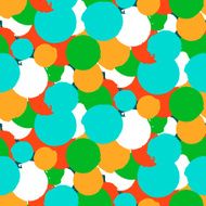 Bold vector polka dot pattern N6