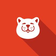 Cat head icon Vector Illustration