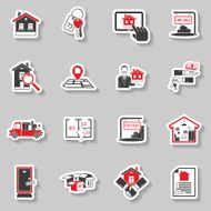 Real Estate Sticker Set