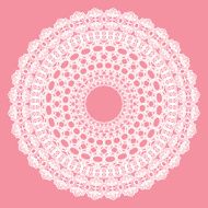 White crochet doily N4
