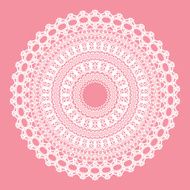 White crochet doily N5