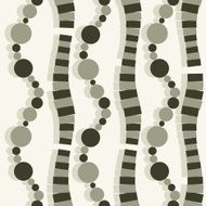 Vector seamless pattern Abstract background with dotted waves
