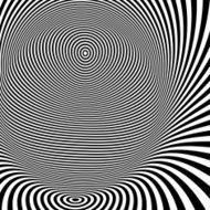 Pattern with optical illusion Black and white background N5