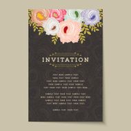 Beautiful vintage invitation cards layouts N24