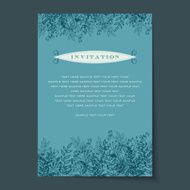 Beautiful vintage invitation cards layouts N28