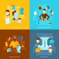 Clothes designer flat
