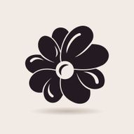 Flower logo Vector sign emblem