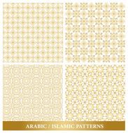 Set of Elegant Islamic or Arabic Seamless Patterns