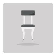 Vector of flat icon chair N2
