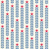 Retro floral pattern geometric seamless flowers N10
