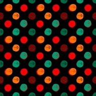 Hand Drawn Polka Dots Seamless Texture N3