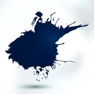 Abstract ink blob form hand drawing art background