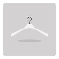 Vector of flat icon clothes hanger N3