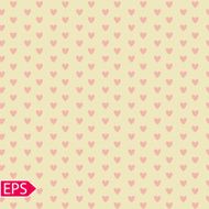 Seamless pattern with hearts Vector illustration