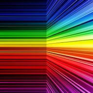 Abstract rainbow warped stripes background N2