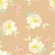 Watercolor flower pattern N133