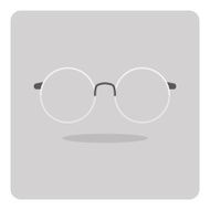 Vector of flat icon glasses N5