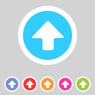 Flat game graphics icon arrow up N2