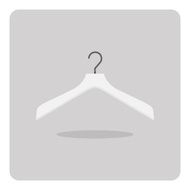 Vector of flat icon clothes hanger N4