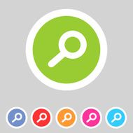 Flat game graphics icon zoom N2