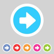 Flat game graphics icon arrow right N2