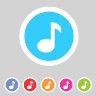 Flat game graphics icon sound
