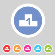 Flat game graphics icon chart N2