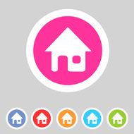 Flat game graphics icon home N2