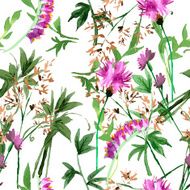 Wild flowers seamless pattern N4