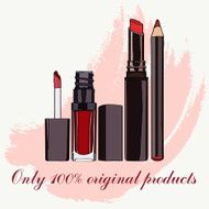 cosmetics for lips - some lip gloss and lipstick N6