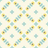 Seamless floral pattern geometric flowers N9