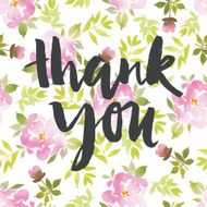Watercolor greeting card flowers N158