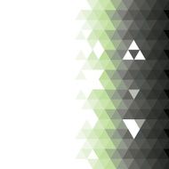 Abstract background with turquoise triangles