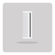 Vector of flat icon comb N3